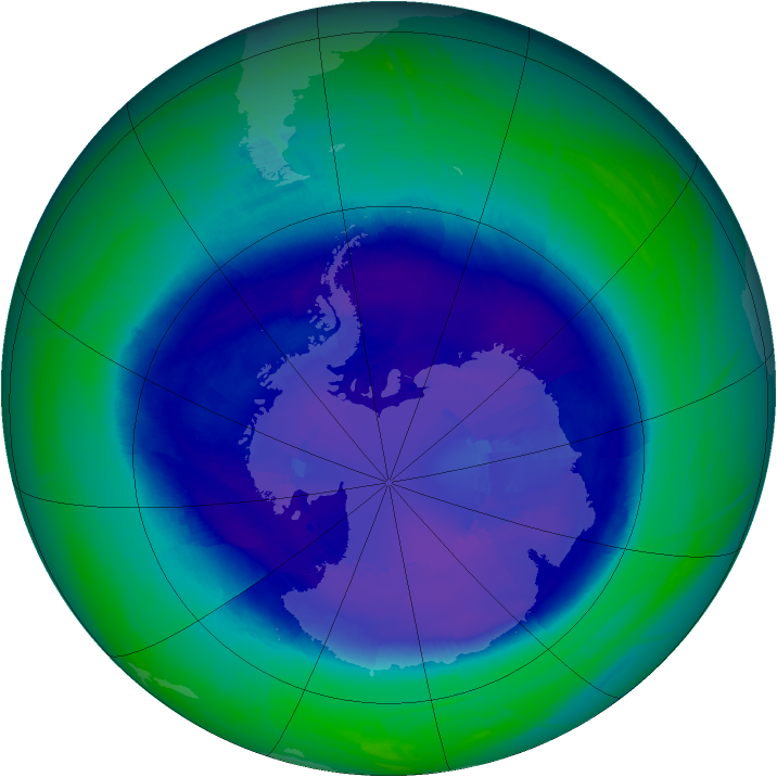 Ozone Map 2008-09-13
